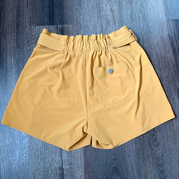 Athleta Skyline Shorts | Size 6 | Gold/Mustard - Picture 2 of 10